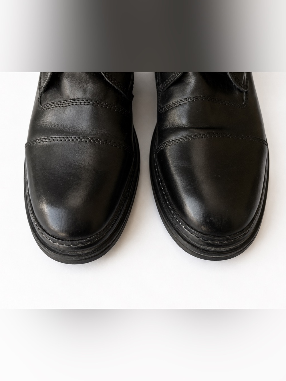 Bruno Magli Black Leather Combat Moto Boots Men’s 10 Lace Up Buckle Italy - Picture 7 of 10
